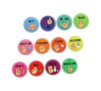 CHILDWEET Classroom Hand Signals Posters for Kindergarten Nonverbal Communication Visual Cues Educational Charts for Special Education and School Bulletin Board Decor
