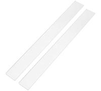CHILDWEET Clay Rolling Pin 2pcs Acrylic Thickness Control Rulers with Integrated Scraper for Modeling Clay