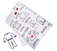 CHILDWEET Clothing Label Decal Wardrobe Floral Stickers for Drawer Organization Removable Clothes Sort Sticker 1 Sheet for Boys and Storage