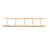 CHILDWEET Creative Parrot Ladder Made of Wood with Khaki Colour, Designed for Bird Cage to Satisfy Chewing Instinct and Attract Pet's Attention, Suitable for Hamster and Mouse as Bird Parrot