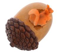 CHILDWEET Creative Squirrel Key Keeper Lock Box with Hidden Storage and Multifunctional Design, Resin Material Animal Shape for Small Spaces and Desks, Key Hider Outdoor and Cash Hider