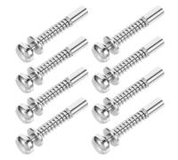 CHILDWEET Crib Spring Latch Replacement Set with High Durability and Versatile Function 8pcs Iron Material Spring Latches for Cage Doors and Window Screen Repair Kit for Doors and Windows