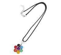 CHILDWEET Crystal Stone Pendant Necklace Featuring Colorful Beaded Design Resistant to Fading and Adjustable Length, Made of Sturdy Stone Material for Women for Dates and Parties