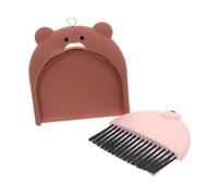 CHILDWEET Cute Bear Mini Broom and Dustpan Set for Home Desk Table Kitchen Necessities Pet Cage Cleaner Small Hand Broom