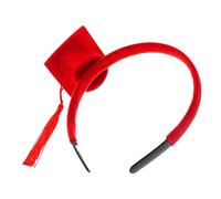 CHILDWEET Doctor's Hat Headband Cap Hairband for Adults Secure Graduation Cap Headband Bachelor Hat for Women Elegant Graduation Headwear Multi-function for Party
