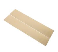 CHILDWEET Door Panel Kick Plate 2pcs, 5.91" X 29.9" Stainless Steel for Exterior Entry Front Porch, Self Adhesive, Prevents Warping Golden