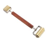 CHILDWEET Dual-end Face V Shape Roller with Wooden Handle for Women Deep Acupoint Stimulation Facial Massager Tool to Refine Chin and Contour Face Enhances Circulation for Skin Care Routine