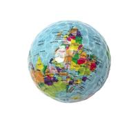 CHILDWEET Earth Pattern Double-Layer Golf Practice Ball for Swing Training Golfing Training Aid Sports Outdoor Indoor Use