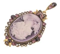 CHILDWEET Elegant Victorian Women's Brooches Pins Featuring a Vintage Lady Portrait Design, Alloy Material, Easy to Wear and Does Not Hurt Clothes, for Business Ball or Party Accessories