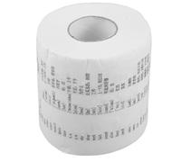 CHILDWEET Elementary English Vocabulary Toilet Paper Roll with Pronunciation Guide Fun Learning Bathroom Tissue for Young Learners at Home and School