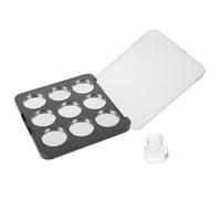 CHILDWEET Empty Eyeshadow Palette Refillable Magnetic Eye Shadow Case with Mirror, Black Plastic and Metal, 9 Refillable Pans, Portable DIY Makeup Organizer for Daily Use and Professional