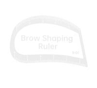 CHILDWEET Eyebrow Mapping Ruler for Accurate Eyebrow Measurement and Lightweight Plastic Brow Shaping Tool for Beginners in On-the-go Services and Semipermanent Makeup Sessions