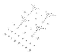 CHILDWEET Face Crystals Stick Pearl Plastic Stickers for Face with Jewelry-Like Sparkle Suitable for Festival Makeup