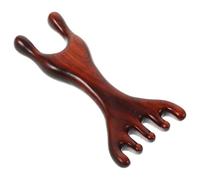 CHILDWEET Face with Retro Traditional Shape Gua Sha Tool Wooden Relaxing Acupuncture Points Massage Comb for Finger and Facial Or Scalp Use