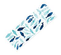 CHILDWEET Fish PVC Decals 4pcs Wall Stickers Removable Ocean Theme with Easy Application, Unique Artistic Design for Boys Room and Bathroom for Nursery and Home Decor