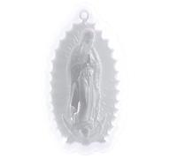 CHILDWEET Flexible Silicone Reusable Mold DIY Crafts Making Mold Mary Mould for Keychain Epoxy Casting