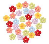 CHILDWEET Flower Resin Charms 50Pcs Mixed Styles for DIY Phone Case Decor and Handmade Hair Ties, for Jewellery Making and Craft Flowers Decoration Random Style