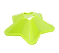 CHILDWEET Football Training Disc Cones with Smooth Surface 5pcs Green and Realistic Design, Visible on Grass for Effective Soccer Training Supplies