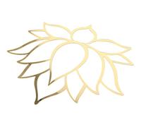 CHILDWEET Golden Lotus Flower Wall Sticker Acrylic Mirror Decal with Hollow Design, Versatile and Easy to Stick on Walls, for Projects and Tiles Decoration in Bedroom Or Living Room