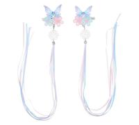 CHILDWEET Hair Clips to Decorate and Keep Retro Chinese Style Butterfly 1 Pair for Acrylic Material Hair Clamps for Cosplay Party Or Daily Life