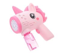 CHILDWEET Handheld Unicorn Bubble Maker for Automatic Pink Bubble Blower for Outdoor Party and Play