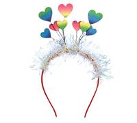 CHILDWEET Headband Valentine's Day Party Cloth Heart-shaped Felt for Adorable Hair Accessory That Holds Hair Firmly, Photo Props for Festival and Holiday Celebrations