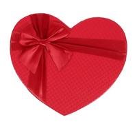 CHILDWEET Heart-shaped Paper Packaging Box for Wedding Candies and Small, Red Paper Storage and Packing Box with Bowknot, for Wedding and Birthday Party Decoration
