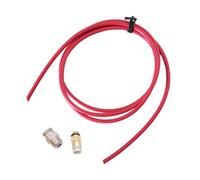 CHILDWEET Hot End Extrusion Quick Coupling Easy to Install and Connect Pc4-m6 M10 Metal Connector with Red PTFE Tube for 3D Printer Accessories Bowden Extruders