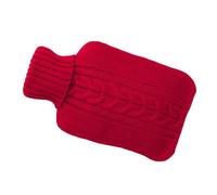 CHILDWEET Hot Water Bottle Cover Stylish Case Red 2l Knitted with Acrylic Material for Quick Relief and Warmth Suitable for Family and Friends