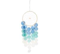 CHILDWEET Household Wind Chime Hanging Ornament Shell Wind Chime Decor for Garden and Patio Blue Shell Wood Cotton Rope with Crisp and Pleasant Sound Natural and Relaxing Tunes Beautiful Fun