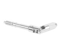 CHILDWEET Jack Accessories Horizontal Dual Pump Jack with Universal Release Head Iron Silver Rapid Deflation Pressure Relief Shaft Steel Ball Oil Seal