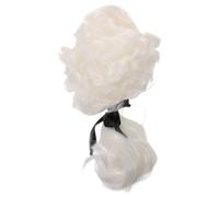 CHILDWEET Judge Wig Judge White Wig Christmas Santa Wig Historical Costume Wig Founding Father Costume Wig Cap Lawyer Costume Accessories Fancy Dress Lawyer Wig Wave Wig Men Wig The Pet