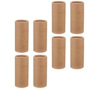 CHILDWEET Kraft Paper Cylinder Packing Boxes Easy to Carry for Incense Sticks and Tea 8pcs Brown Paper Tube Boxes with Separate Packaging for Essential Oil Bottle Packaging