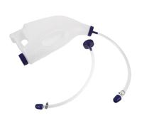 CHILDWEET L Calf Nursing Feeder Bottle with Detachable Silicone Tube and Antislip Curved Handle, Plastic Portable Feeding Device for Lambs and Newborn Animals on Farms in Cold Climates
