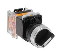 CHILDWEET La38-11x2 2-position Self-locking Rotary Selector Switch with Knob Maintained Latching Electrical Control Switch Ac0-ac440v for Industrial Equipment