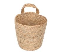 CHILDWEET Large Woven Seagrass Hanging Storage Basket, Wall-Mounted Sundries Organizer, Natural Fiber Weaving Basket for Home Storage and Decoration