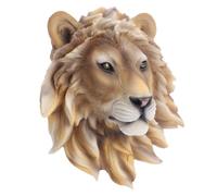 CHILDWEET Lion Head Wall Mounted Animal Head Sculpture Rustic Farmhouse Wall Hanging Decoration for Living Room