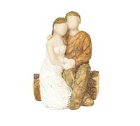 CHILDWEET Lovely Resin Couple Figurine Cake Decoration for DIY Baking and Desk Decoration, Embracing Sweet Love Design for Valentines Day and Wedding Cake Accessories