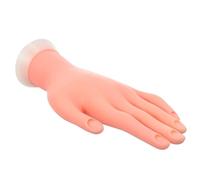 CHILDWEET Manicure Practice Bending Hand Manicure Training Hand Silicone Lightweight Flexible Design Nail Art Beginners Salon Artists