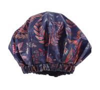 CHILDWEET Men's Waterproof Satin Lined Shower Cap Lightweight Bath Hat for Washing Faces and Travel, Double Layer Cloth Bathing Cap Designed for Adult Men