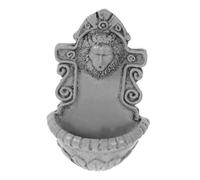 CHILDWEET Miniature Lion Head Wall Hanging Sculpture Realistic Garden Decor for Dollhouse Fairy Tale Accessories Unique Animal Head Art for Indoor Outdoor Use