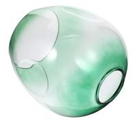 CHILDWEET Modern Glass Lampshade Replacement for Bedroom and Living Room, Easy Installation Green Oval Lamp Shade with Removable Design for Light Fixtures