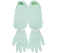 CHILDWEET Moisturizing Gel Gloves and Socks Set with Fabric 4pcs Plant Gel Material Repair and Softening Moisturizer Gloves Random Color for Dry Cracked Hands and Feet for Home Care