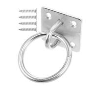 CHILDWEET Multifunctional Iron Horse Tie Ring for Horses with Adjustable Size Sturdy Silver Hitching Ring and Equestrian Training for Stable Managers
