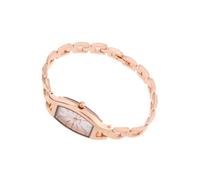 CHILDWEET Noble Simple Quartz Watch for Lady Elegant Business Wristwatch Gold Strap and White-Faced Dial for Women's Everyday Wear