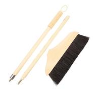 CHILDWEET Outdoor Horse Hair Broom Ergonomic Handle Sweeping Tool for Floors Carpets More Anti-static Design for Dust Versatile Cleaning