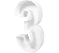 CHILDWEET Personalizable Party Number Balloon Frame with 3d Number Sign Design, White Foam Board Material, Can be Filled with Balloons, for Holiday Festival Decorations and Weddings