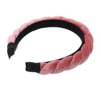 CHILDWEET Pink Braid Headband for Women, Cloth Material Hairband with Quick Hair Fixing and Convenient Wear, for Reading and Work, Fashion Statement Hair Accessory