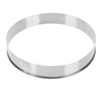 CHILDWEET Pizza Ring Pizza Saucing Ring Stainless Steel Wear Resistant Prevents Seasoning Leakage Silver Kitchen Baking Pastry Tool for Cake and Scones