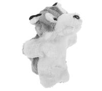 CHILDWEET Plush Wolf Hand Puppet Soft Plush Animal Puppet for Interactive Storytelling with Safe Comfortable Texture Enhances Creativity and Communication
